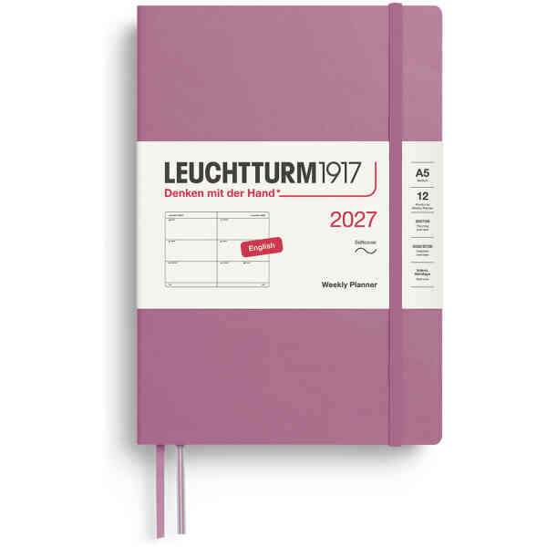Weekly PLANNER 2027 A5 Soft Dusty Rose