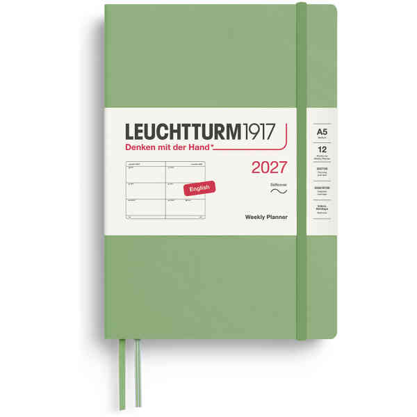 Weekly PLANNER 2027 A5 Soft Sage