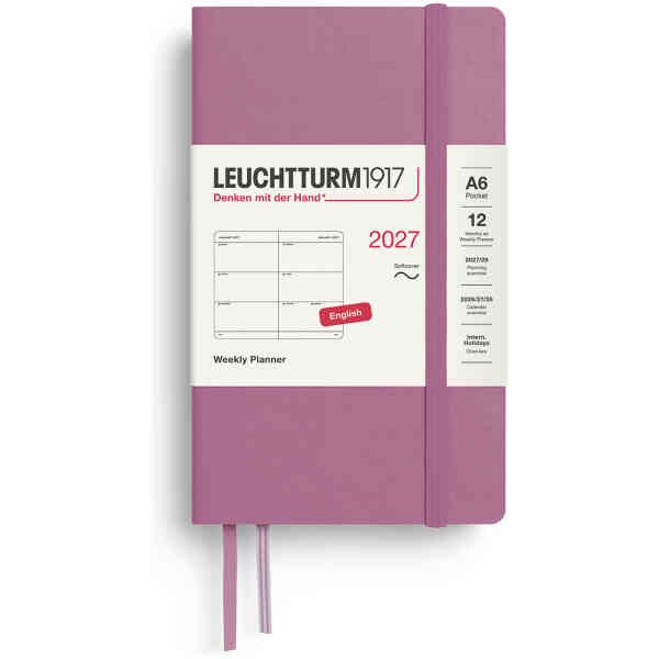 Weekly PLANNER 2027 A6 Soft Dusty Rose