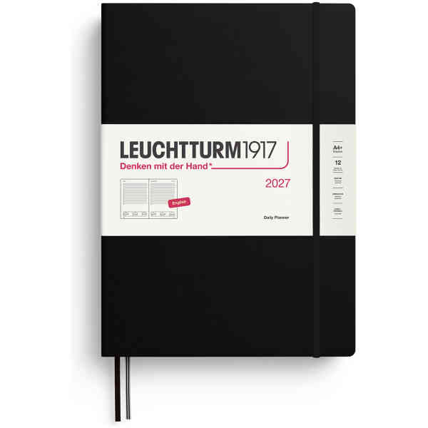 Daily PLANNER 2027 A4+ Hard Black
