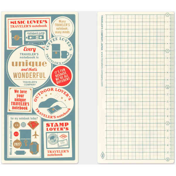 2027 TRAVELER'S notebook Underlay Regular Size Förbeställ och betala nu för leverans av hela ordern i slutet på september