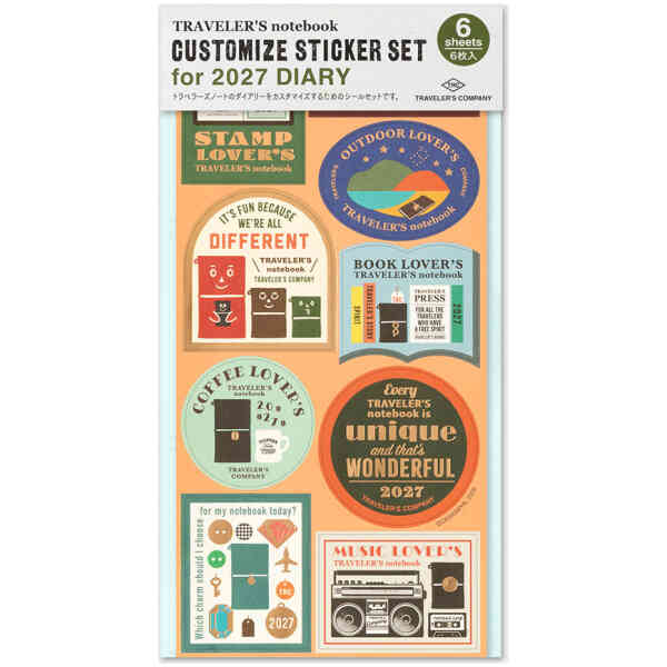 2027 Customized Sticker Set for Diary Förbeställ och betala nu för leverans av hela ordern i slutet på september
