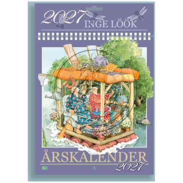 2027 Väggkalender med Inge Lööks populära illustrationer