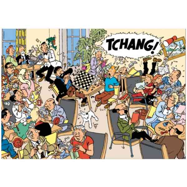 Pussel 1000 bitar - Tintin ''Tchang!''