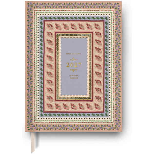 2027 Paisley Hardcover Fabric Planner