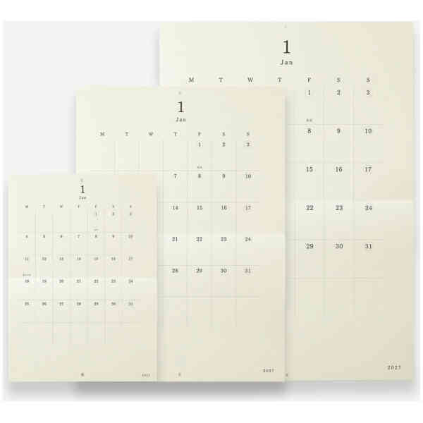2027 MD Wall Calendar Folded A2