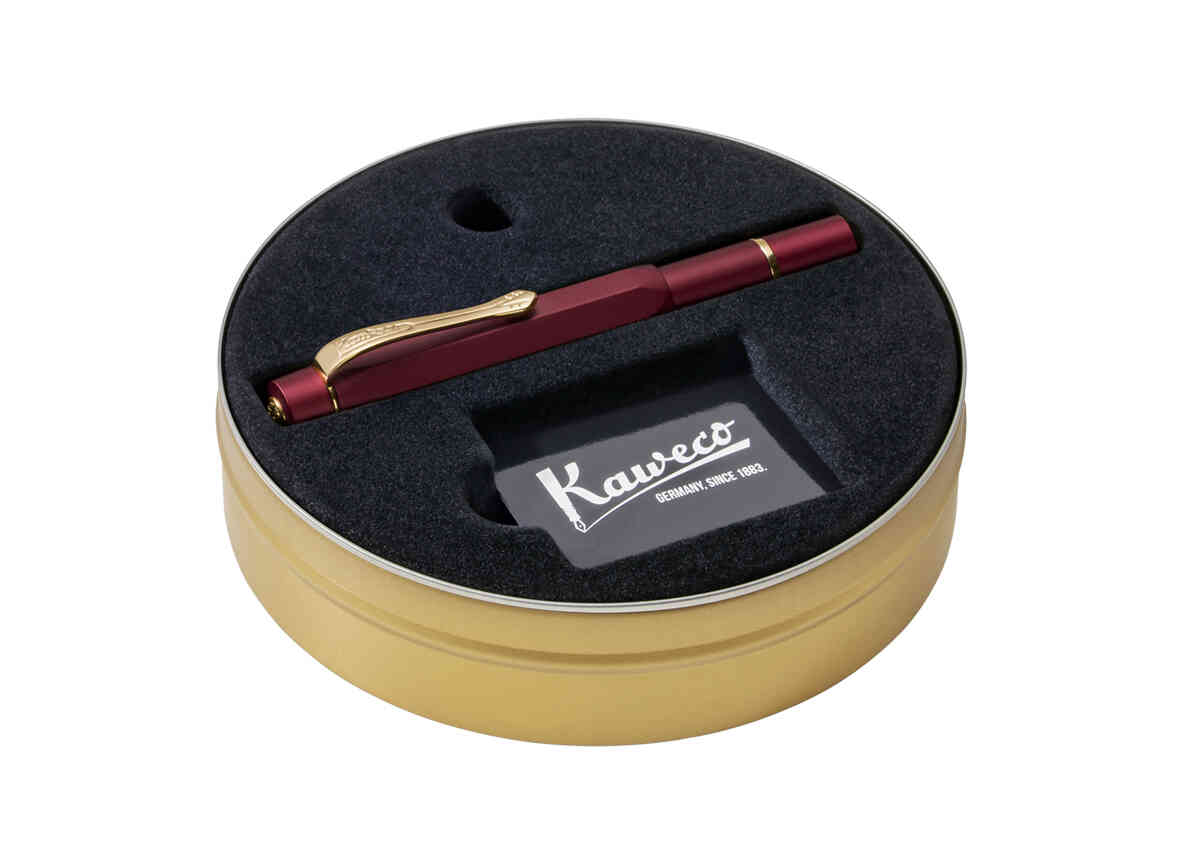 Kaweco PISTON SPORT AL Solo Bordeaux/Gold B - Bild 12