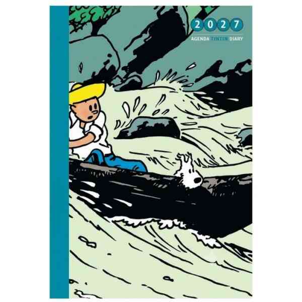 Tintin fickkalender 2027 10 x 15 CM Tintin Pocket Diary