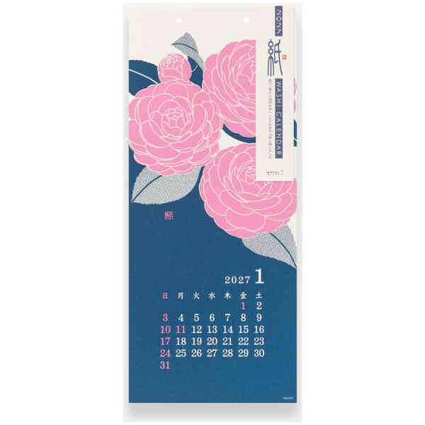 2027 Echizen Wall Calendar L - Flower