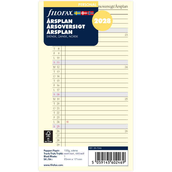 Årsplan Personal 2028 Svensk/Dansk/Norsk